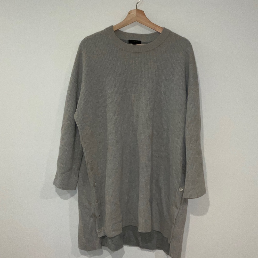 J. Crew Gray Crew Neck Sweater